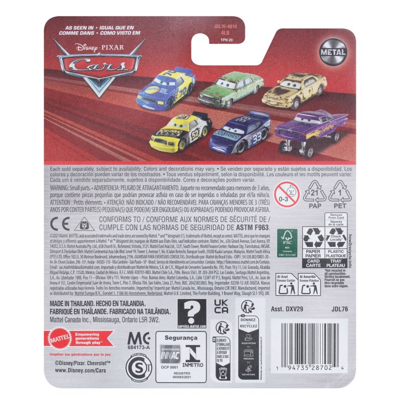 Disney Pixar Cars JDL76 véhicule pour enfants