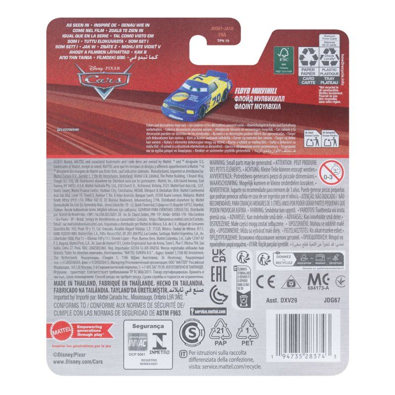 Disney Pixar Cars JDG67 véhicule pour enfants