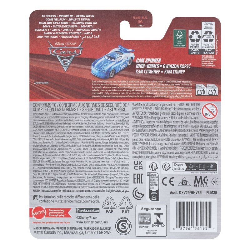 Cars 3 - Die Cast - Cam Spinner (FLM35)