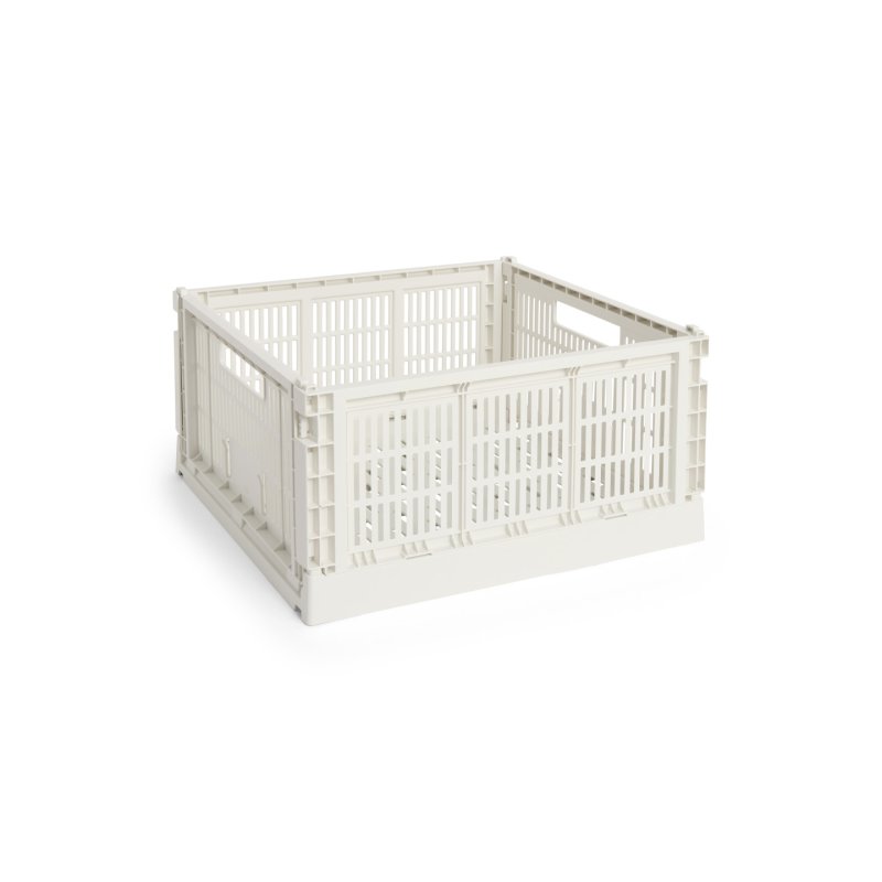 HAY - Colour Crate L Square Storage Crate (Off-White)