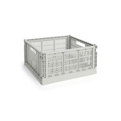 HAY - Colour Crate L Square Storage Crate (Grey)