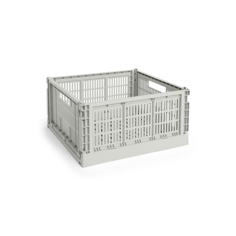 HAY - Colour Crate L Square Storage Crate (Grey)
