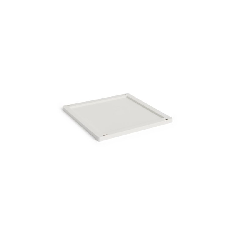 HAY - Colour Crate Plastic Lid Square & Cube M (Off-White)