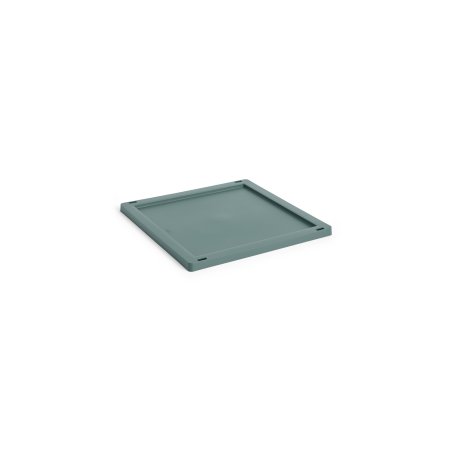 HAY - Colour Crate Plastic Lid Square & Cube M (Dark Green)