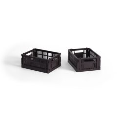 HAY - Colour Crate Mini Storage Crate (Bordeaux) - Set of 2