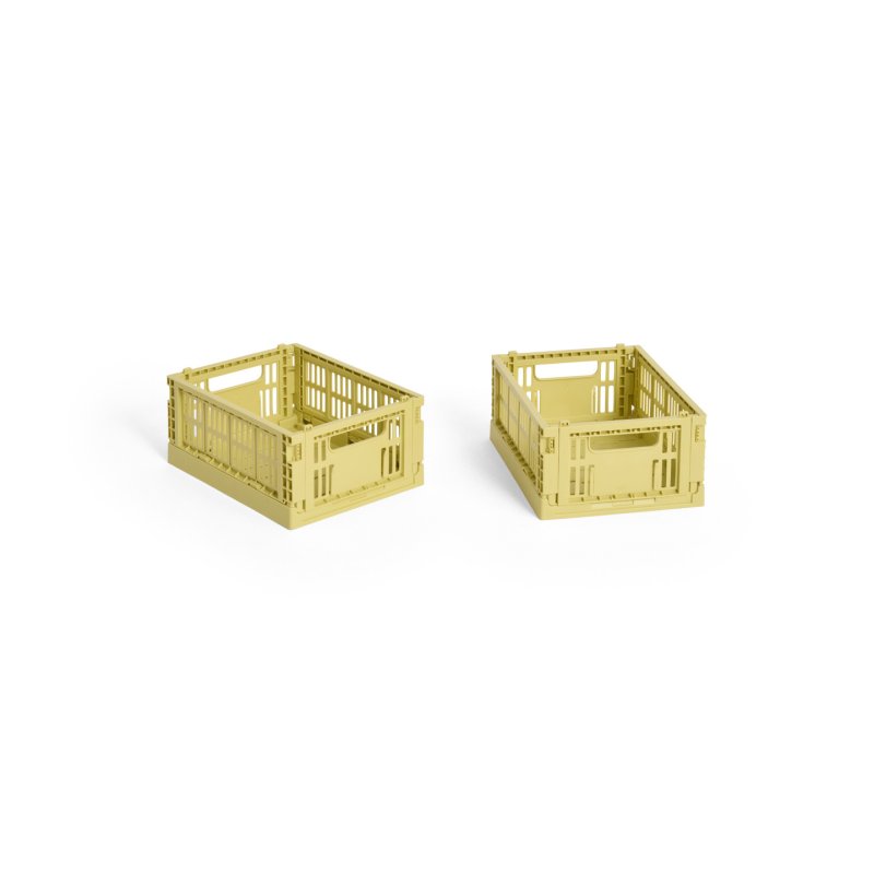 HAY - Colour Crate Mini Storage Crate (Dusty Yellow) - Set of 2