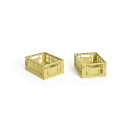 HAY - Colour Crate Mini Storage Crate (Dusty Yellow) - Set of 2