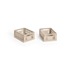 HAY - Colour Crate Mini Storage Crate (Powder) - Set of 2