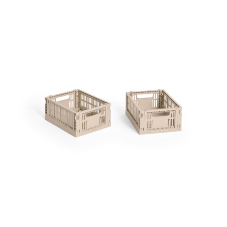 HAY - Colour Crate Mini Storage Crate (Powder) - Set of 2