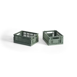 HAY - Colour Crate Mini Storage Crate (Sage Green) - Set of 2