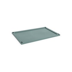 HAY - Colour Crate Plastic Lid L (Dark Green)