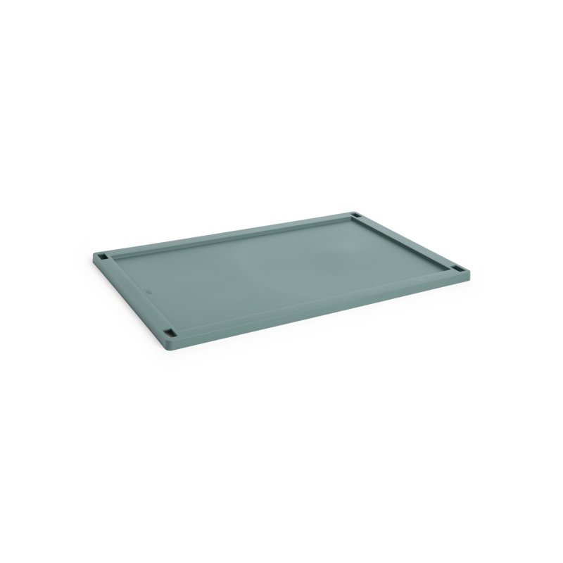 HAY - Colour Crate Plastic Lid L (Dark Green)