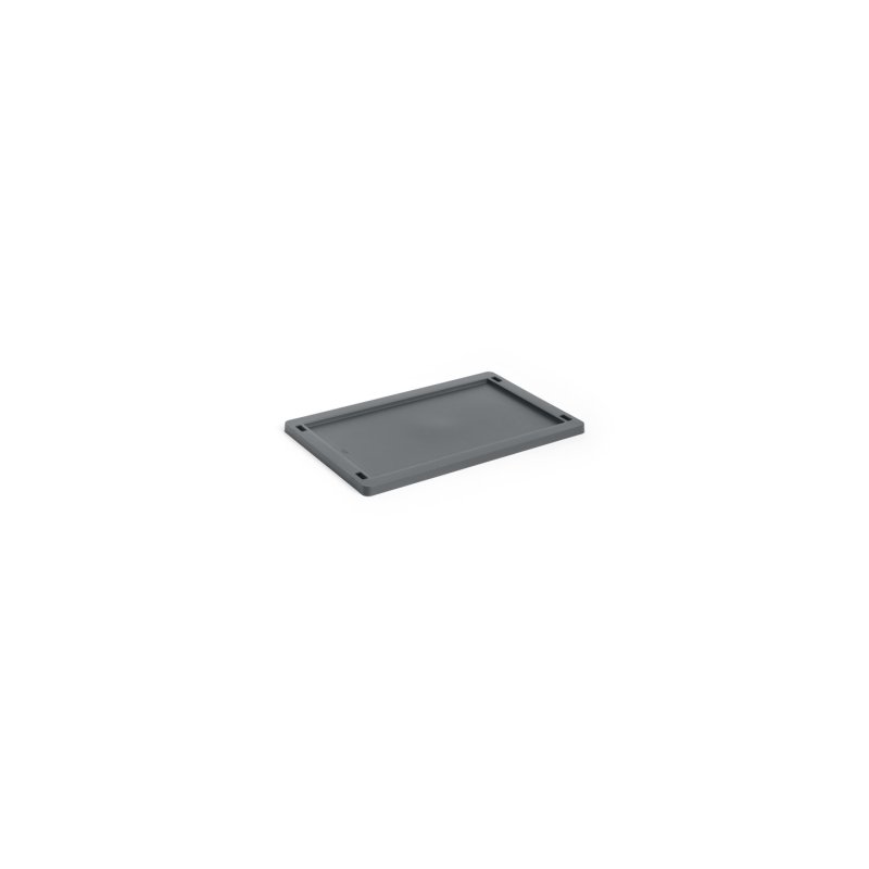 HAY - Colour Crate Plastic Lid S (Charcoal)