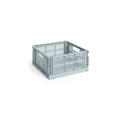 HAY - Colour Crate M Square Storage Crate (Dusty Blue)