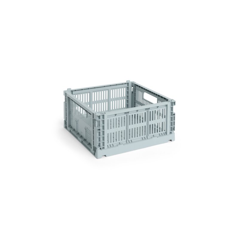 HAY - Colour Crate M Square Storage Crate (Dusty Blue)