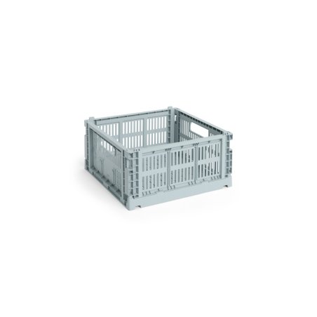 HAY - Colour Crate M Square Storage Crate (Dusty Blue)