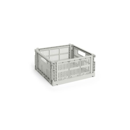 HAY - Colour Crate M Square Storage Crate (Grey)