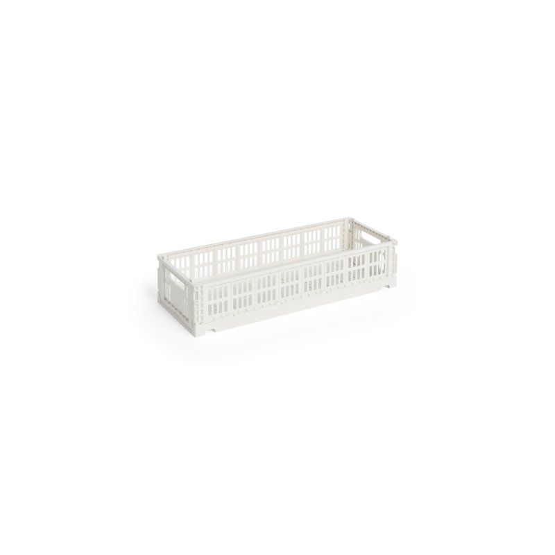 HAY - Colour Crate Mini Oblong Storage Crate (Off-White)