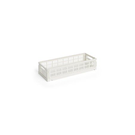 HAY - Colour Crate Mini Oblong Storage Crate (Off-White)