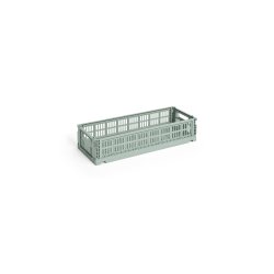 HAY - Colour Crate Mini Oblong Storage Crate (Sage Green)