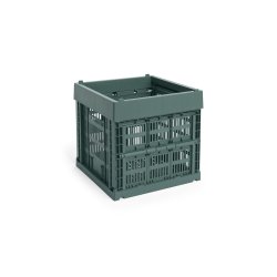 HAY - Colour Crate Cube Storage Crate (Dark Green)