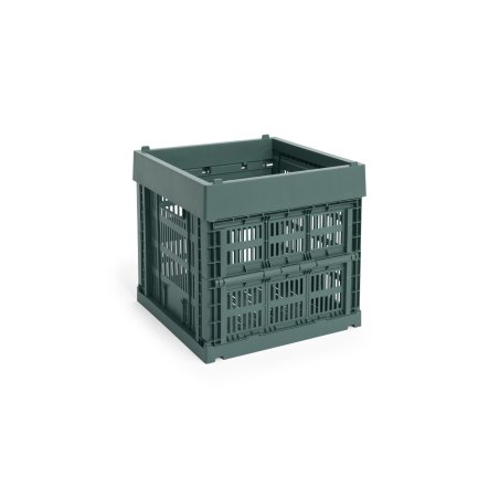 HAY - Colour Crate Cube Storage Crate (Dark Green)