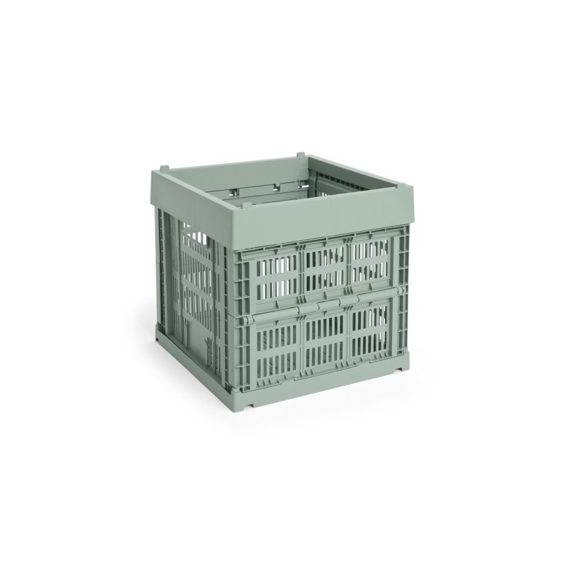 HAY - Colour Crate Cube Storage Crate (Sage Green)