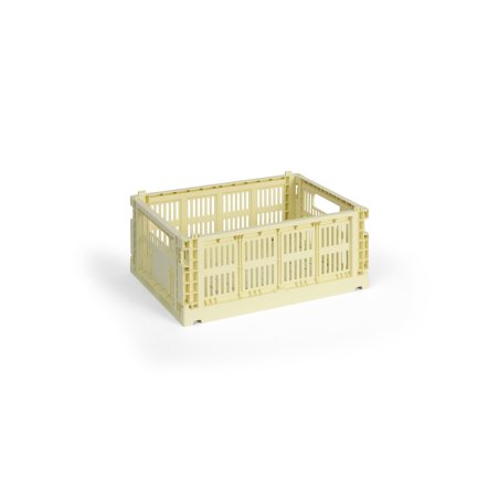 HAY - Colour Crate M Storage Crate (Light Yellow)