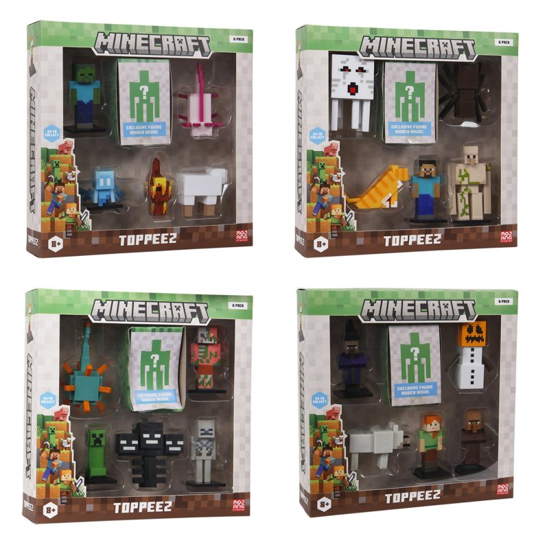 Minecraft - 3D Figure 6 Pack Deluxe Box - (2060MC)