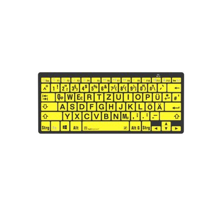 LogicKeyboard XL-Print Black on Yellow DE (PC/BT)