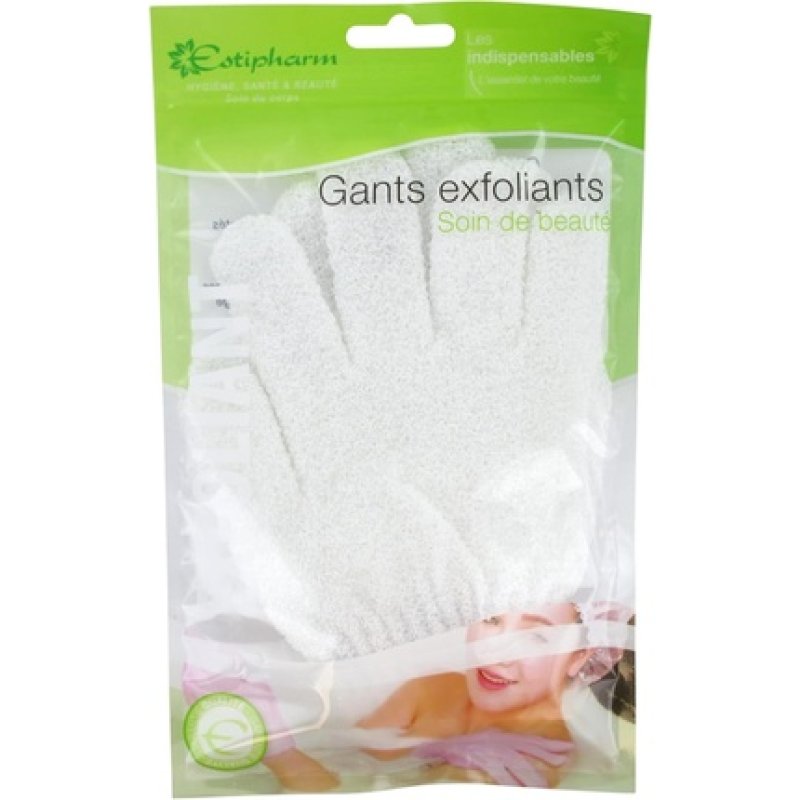 Estipharm Exfoliating Gloves - White