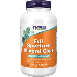 NOW Full Spectrum Mineral Caps Multi Mineral Formula 240 Veg Capsules