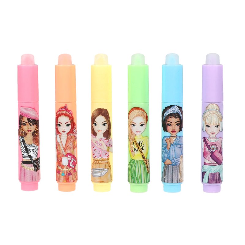 Topmodel - TOPModel Erasable Mini Highlighter - Pink, Orange, Yellow, Blue, Green, Purple - Mini