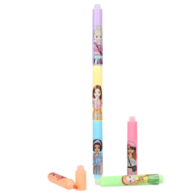 Topmodel - TOPModel Erasable Mini Highlighter - Pink, Orange, Yellow, Blue, Green, Purple - Mini