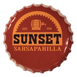 Fallout panneau métal Sunset Sarsaparilla Bottle Cap