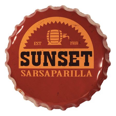 Fallout panneau métal Sunset Sarsaparilla Bottle Cap