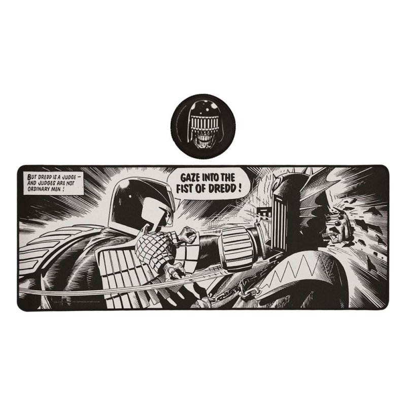 2000 AD set sous-mains revêtu & sous-verre Judge Dredd