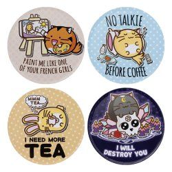 Fuzzballs pack 4 sous-verres