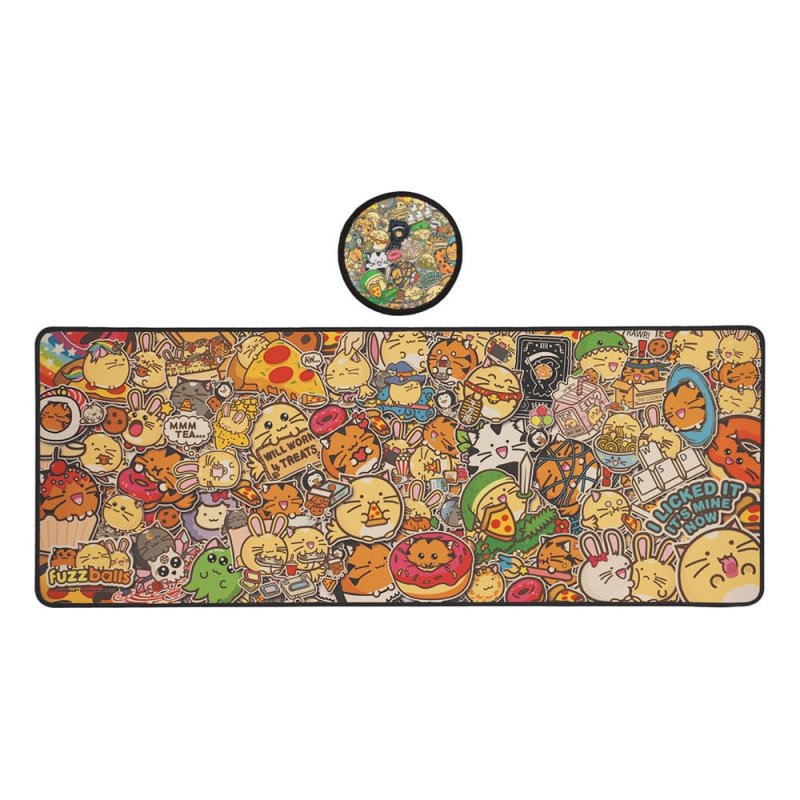 Fuzzballs set sous-mains revêtu & sous-verre