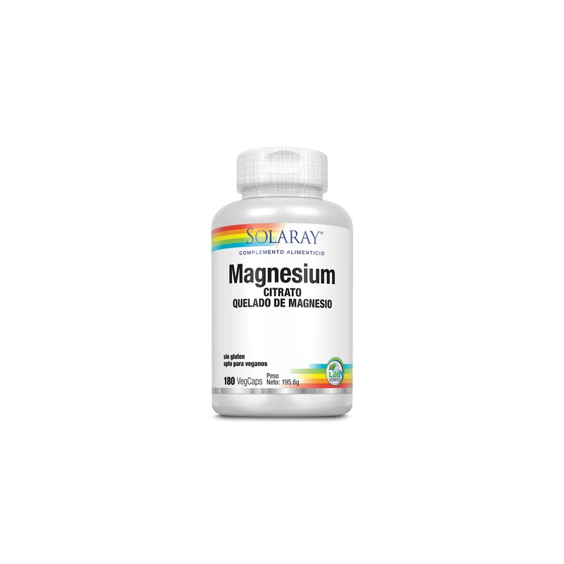 Solaray Big Magnesium Citrate 180 Vegetable Capsules