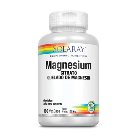 Solaray Big Magnesium Citrate 180 Vegetable Capsules