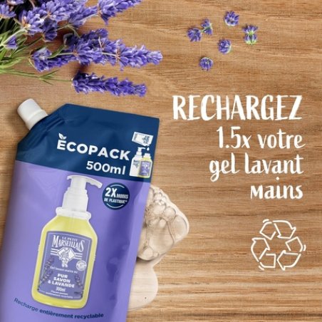 Le Petit Marseillais Hand Wash Gel Refill Pure Soap & Lavender