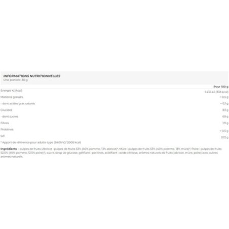 Punch Power Fruit Pastes Energy Bars 30g