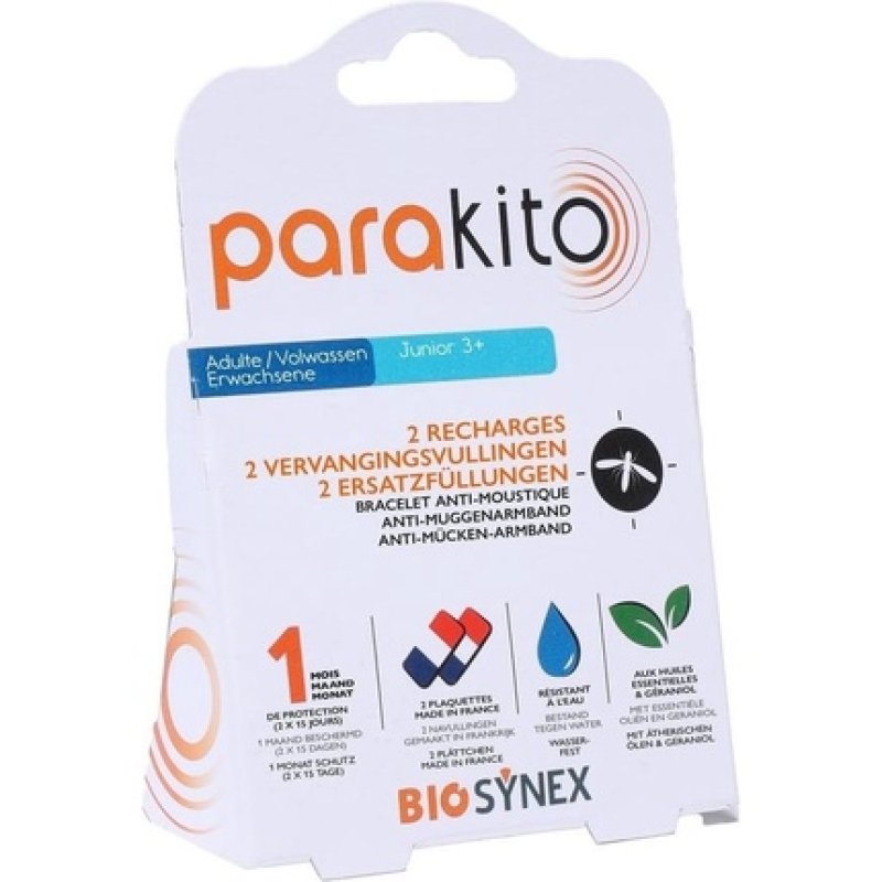 Parakito Anti Mosquito Bracelet Refill - Effective Mosquito Protection