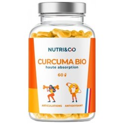 Nutri&Co Organic Turmeric Food Supplement 60 Capsules