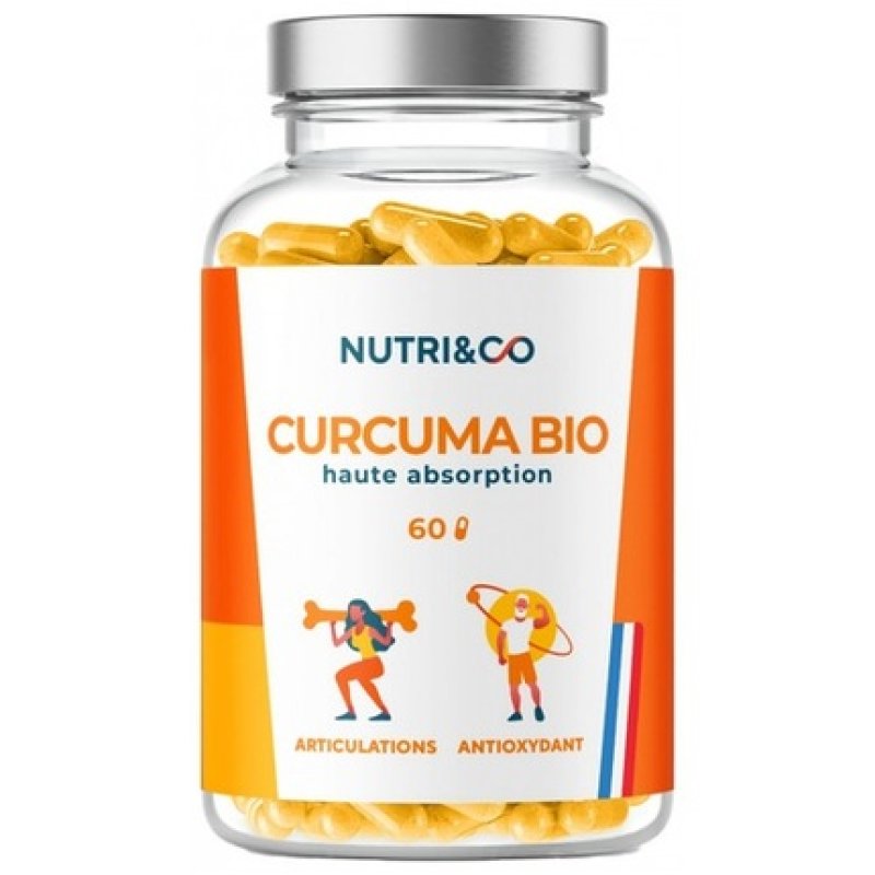 Nutri&Co Organic Turmeric Food Supplement 60 Capsules