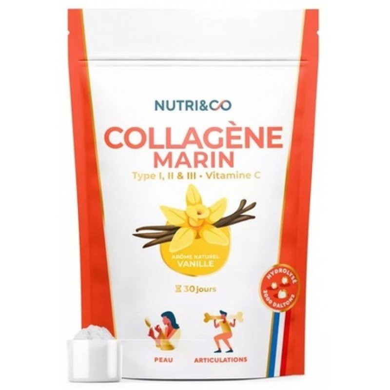Nutri&Co Marine Collagen Type I, II, and III with Vitamin C 180g