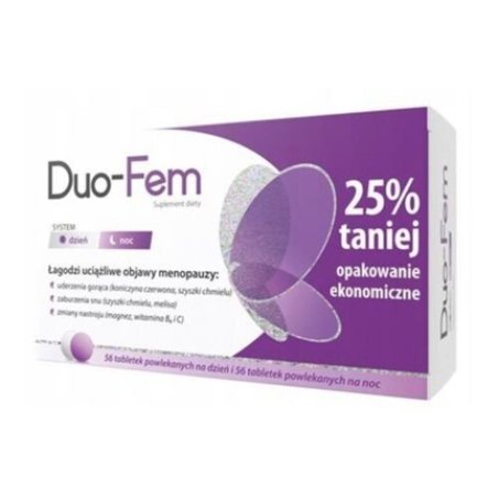 DUO-FEM Menopause 56 Tablets per Day 56 per Night
