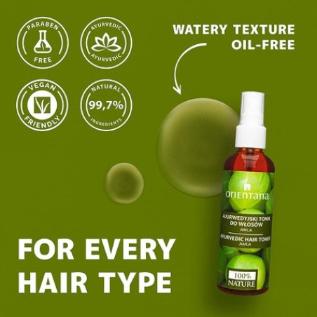 Orientana Natural Hair Tonic Amla & Neem for Hair Growth & Against Hair Loss 105ml Spray Bottle