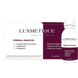 Luxmetique Formula Celulitox Nutricosmetic with Plant Extracts, Vitamins, and Minerals 450ml - Pack of 15